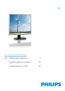 Használati útmutató Philips 19S4LSB5 LED-es monitor