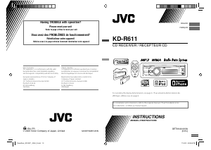Manual JVC KD-R611 Car Radio