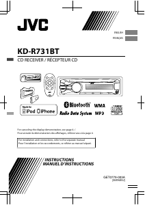 Mode d’emploi JVC KD-R731BT Autoradio