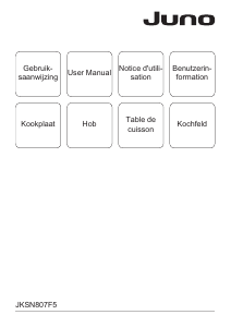 Mode d’emploi Juno JKSN807F5 Table de cuisson