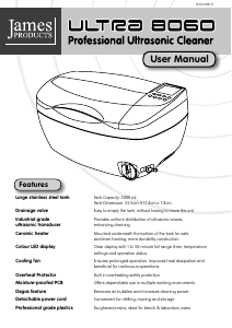 Manual James Ultra 8060 Ultrasonic Cleaner