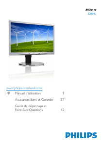 Mode d’emploi Philips 220B4LPCB Moniteur LED