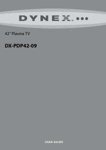 Manual Dynex DX-PDP42-09 Plasma Television