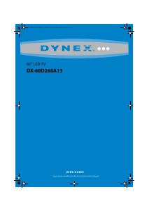 Manual Dynex DX-60D260A13 LED Television