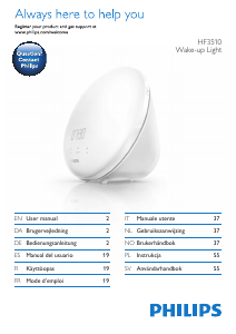 Manual de uso Philips HF3510 Wake-up light