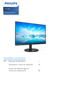 Mode d’emploi Philips 220V8 V Line Moniteur LED