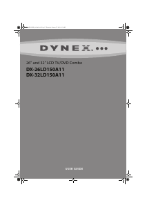 Manual Dynex DX-26LD150A11 LCD Television