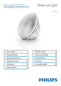 Bruksanvisning Philips HF3520 Wake-up light