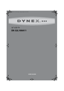 Manual Dynex DX-32L100A11 LCD Television