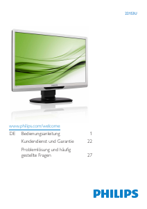Bedienungsanleitung Philips 221S3UCS LED monitor