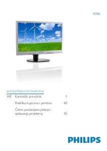 Priručnik Philips 221S6QYMB LED zaslon