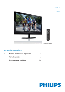 Manuale Philips 221TE2LB Monitor LED