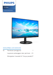 Panduan Philips 221V8LD V Line Monitor LED