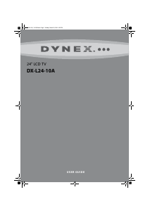 Manual Dynex DX-L24-10A LCD Television
