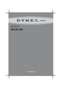 Manual Dynex DX-L26-10A LCD Television
