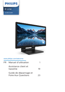 Mode d’emploi Philips 222B9T Moniteur LED