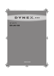 Handleiding Dynex DX-L40-10A LCD televisie