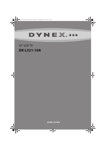 Manual de uso Dynex DX-L321-10A Televisor de LCD