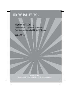 Manual Dynex DX-LCD19 LCD Television