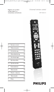 Brugsanvisning Philips SRP5002 Fjernbetjening