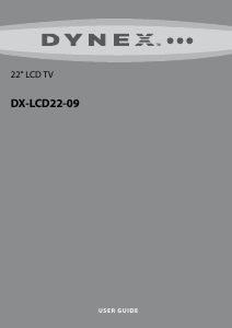 Manual de uso Dynex DX-LCD22-09 Televisor de LCD