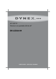 Manual Dynex DX-LCD26-09 LCD Television