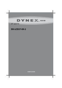 Manual Dynex DX-LCD37-09-2 LCD Television