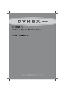 Manual Dynex DX-LCD42HD-09 LCD Television