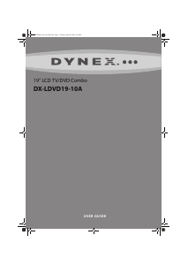 Manual Dynex DX-LDVD19-10A LCD Television