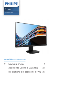 Manuale Philips 223S7EHMB Monitor LED