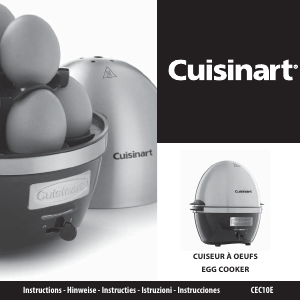 Manual de uso Cuisinart CEC10E Cocedor de huevos