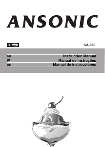 Manual de uso Ansonic CA 860 Congelador