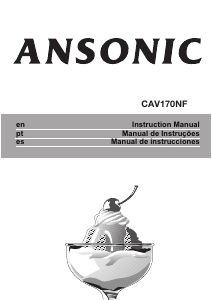 Manual Ansonic CAV 170 NF Congelador