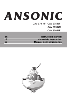 Manual Ansonic CAV 675 NF Freezer