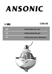 Manual de uso Ansonic CHA 65 Congelador