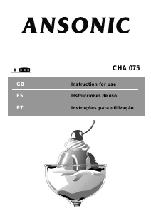 Manual de uso Ansonic CHA 075 Congelador