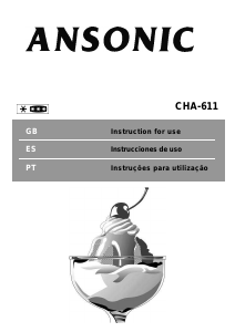 Manual de uso Ansonic CHA 611 Congelador