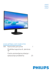 Priručnik Philips 223V7QHAB LED zaslon