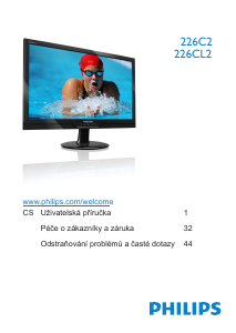 Manuál Philips 226CL2SB LED monitor