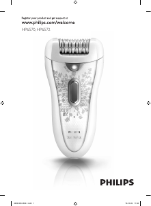 Mode d’emploi Philips HP6570 SatinPerfect Epilateur