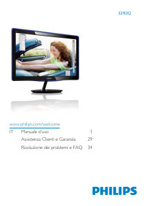 Manuale Philips 227E3QPHSU Monitor LED