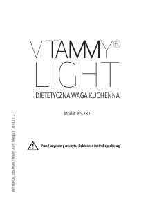 Instrukcja Vitammy Light Waga kuchenna