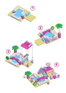 Bruksanvisning Unico set 8664 Hello Kitty Beach club