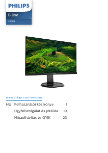Használati útmutató Philips 230B8QJEB LED-es monitor