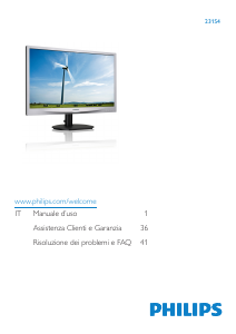 Manuale Philips 231S4QCB Monitor LED