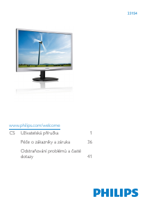 Manuál Philips 231S4QCB LED monitor