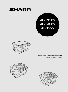 Bedienungsanleitung Sharp AL-1457D Multifunktionsdrucker