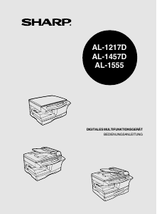 Bedienungsanleitung Sharp AL-1555 Multifunktionsdrucker