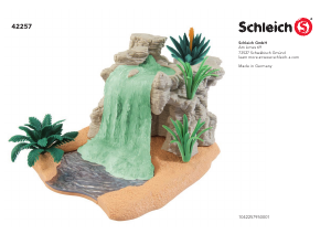Manual Schleich set 42257 World of Nature Waterfall