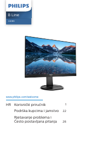 Priručnik Philips 240B9 B Line LED zaslon